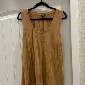 NEW No Tags INC International Concepts Sleeveless Scoop Neck Tank in Camel XL